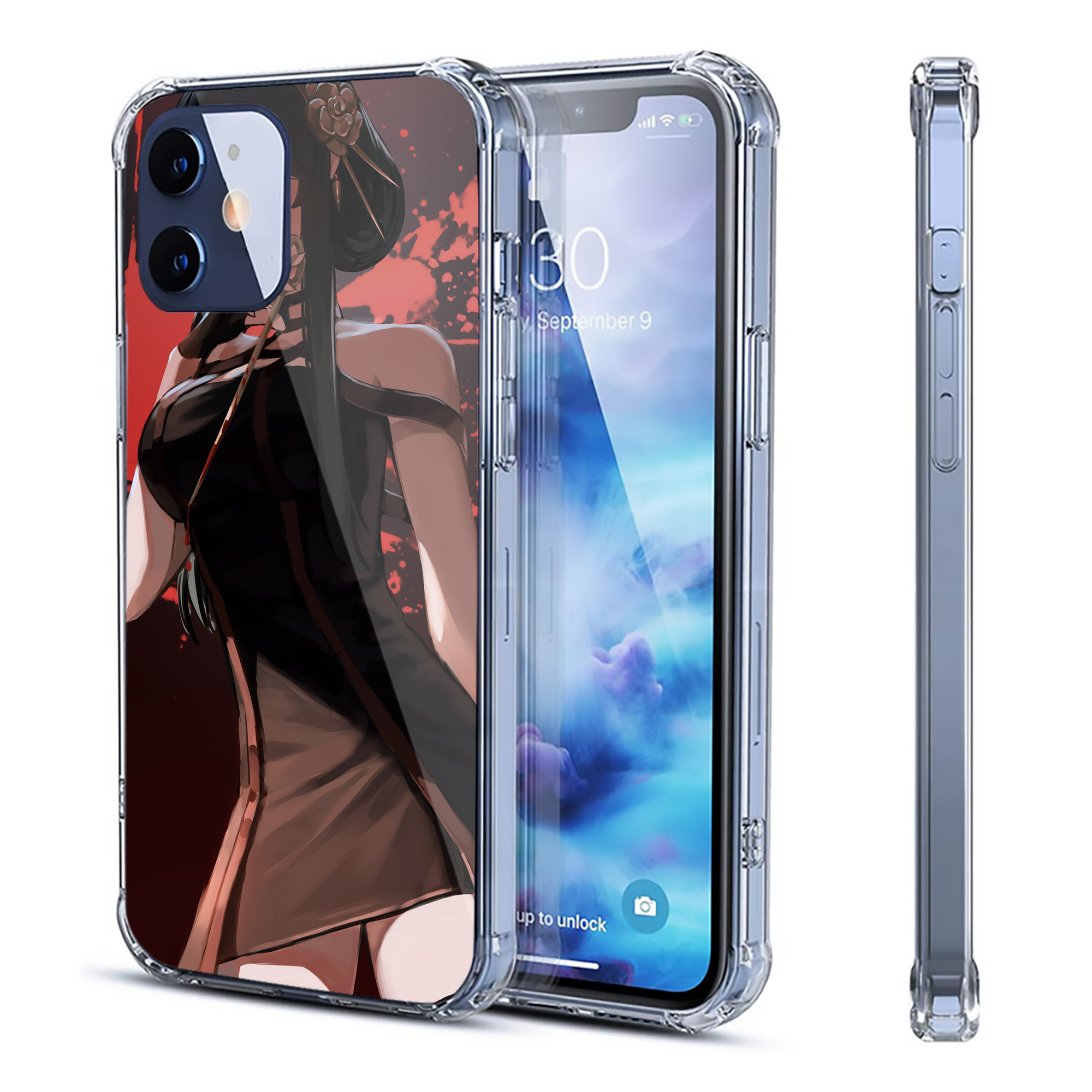（画像用） SPY×FAMILY间谍家家酒 【iPhone 12シリーズ対応】透明スマホケース（クリアソフトケース）